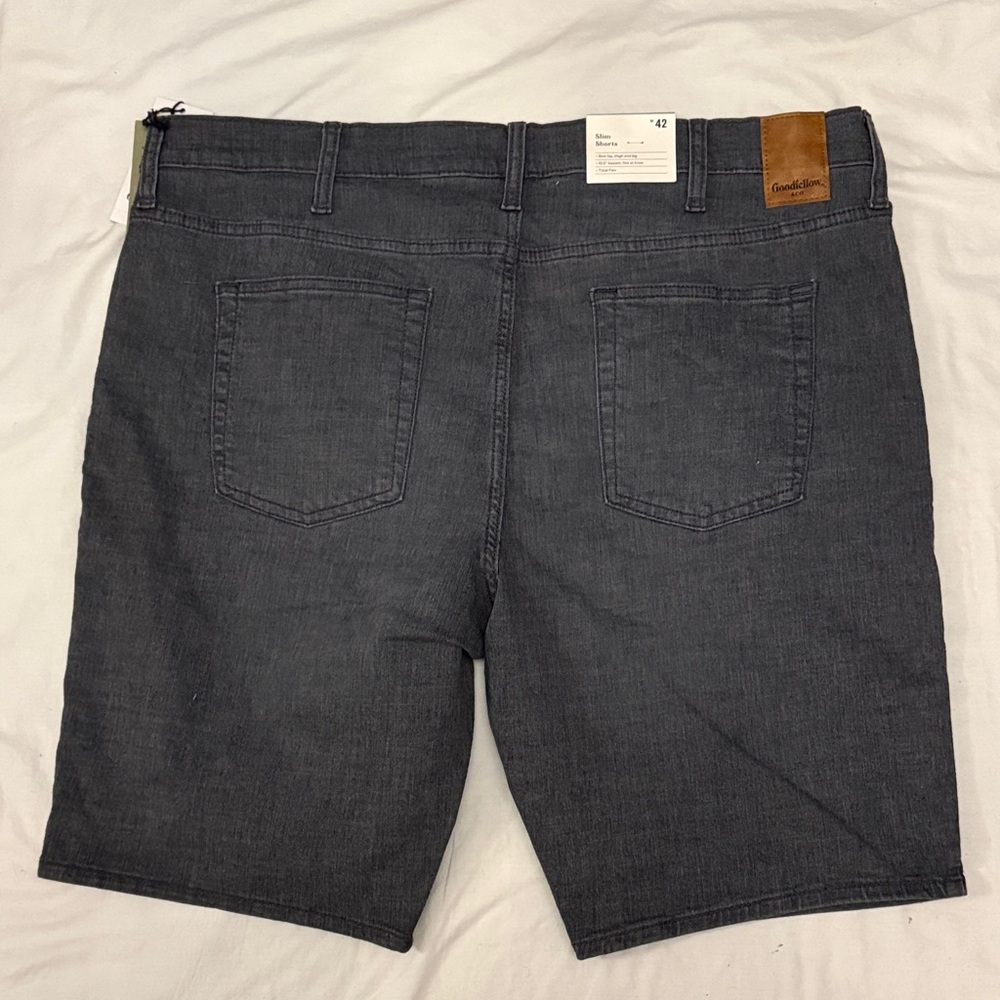 Goodfellow & Co Men's Charcoal Jean Shorts - Picture 6 of 7